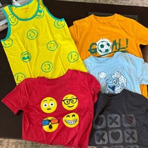 Colorful Emoji Kids T-Shirt Set
